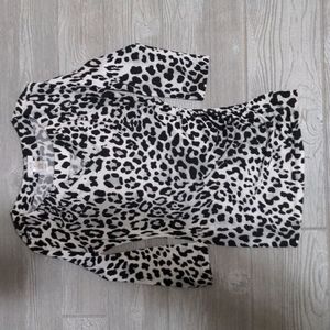 Cache Dress/ tunic Leopard black and white